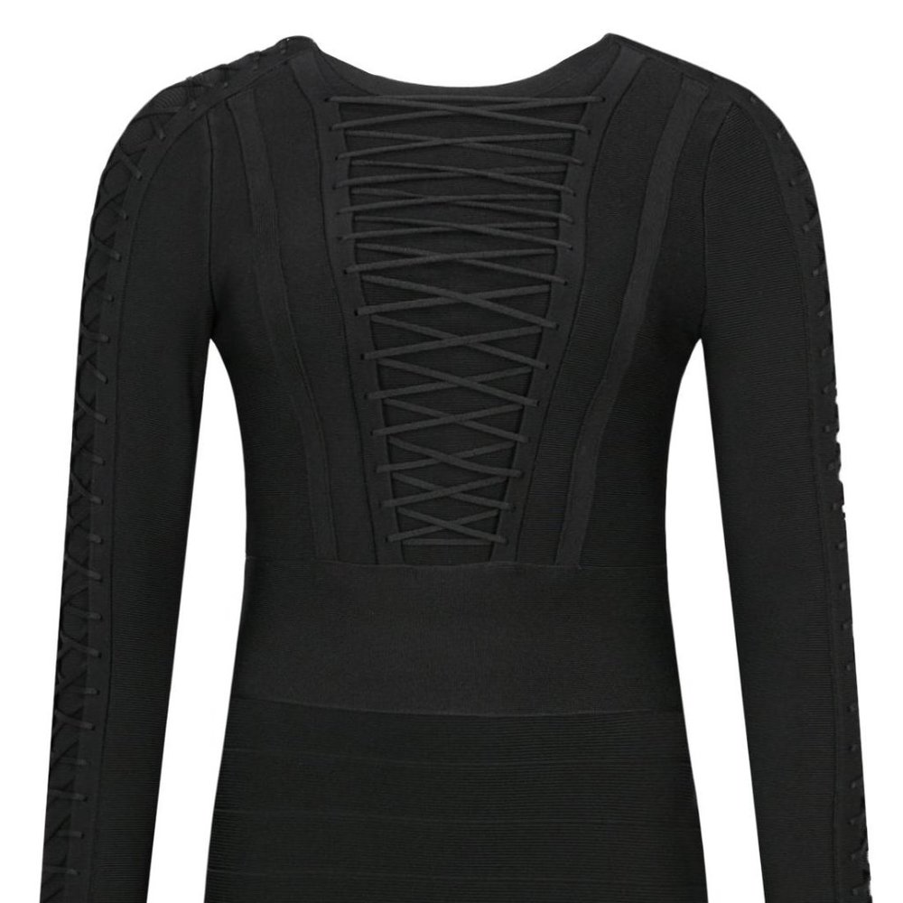 GUESS By Marciano Corset Detail Bandage Dress sz M - Picture 4 of 10